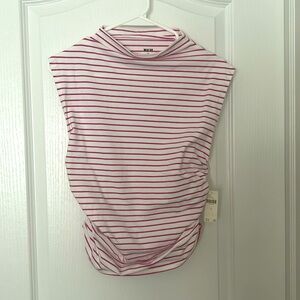 Maeve mock-neck shell top